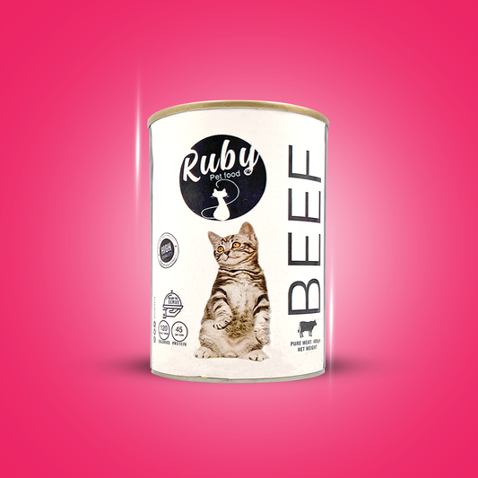 RUBY PET FOOD BEEF(cats) 400 GM